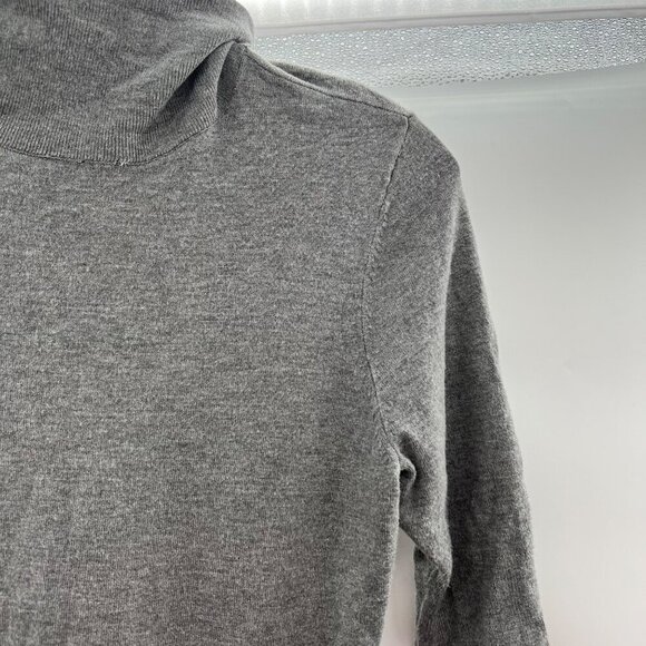 Liz Claiborne Women's Mock Neck Short Sleeve Sweater Gray Size Medium - Picture 4 of 8
